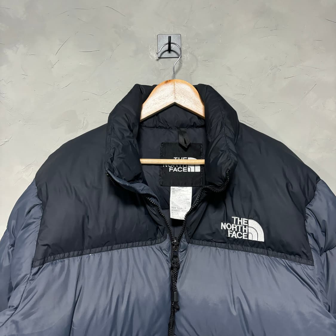 노스페이스 눕시 800 구스다운 패딩 그레이 블루 상품이미지2