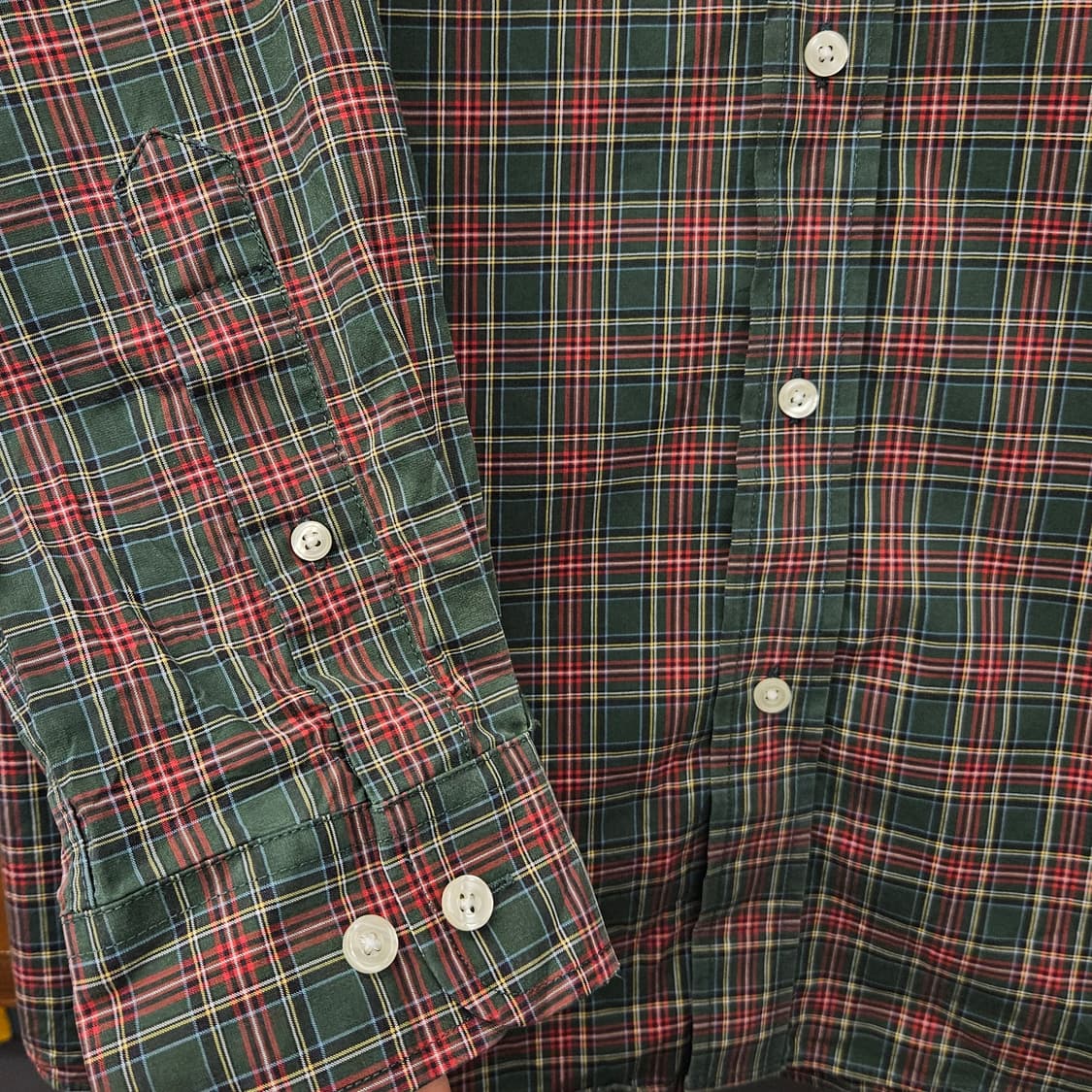 엘엘빈 클래식 스카치 플래드체크 버튼다운 셔츠 N1126 상품이미지4