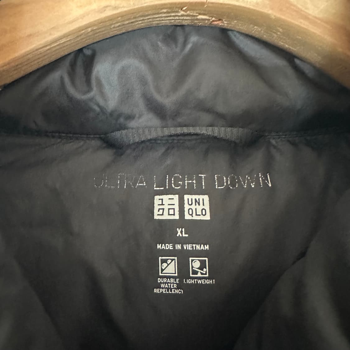 XL 유니클로 울트라 라이트 다운 블랙 상품이미지3