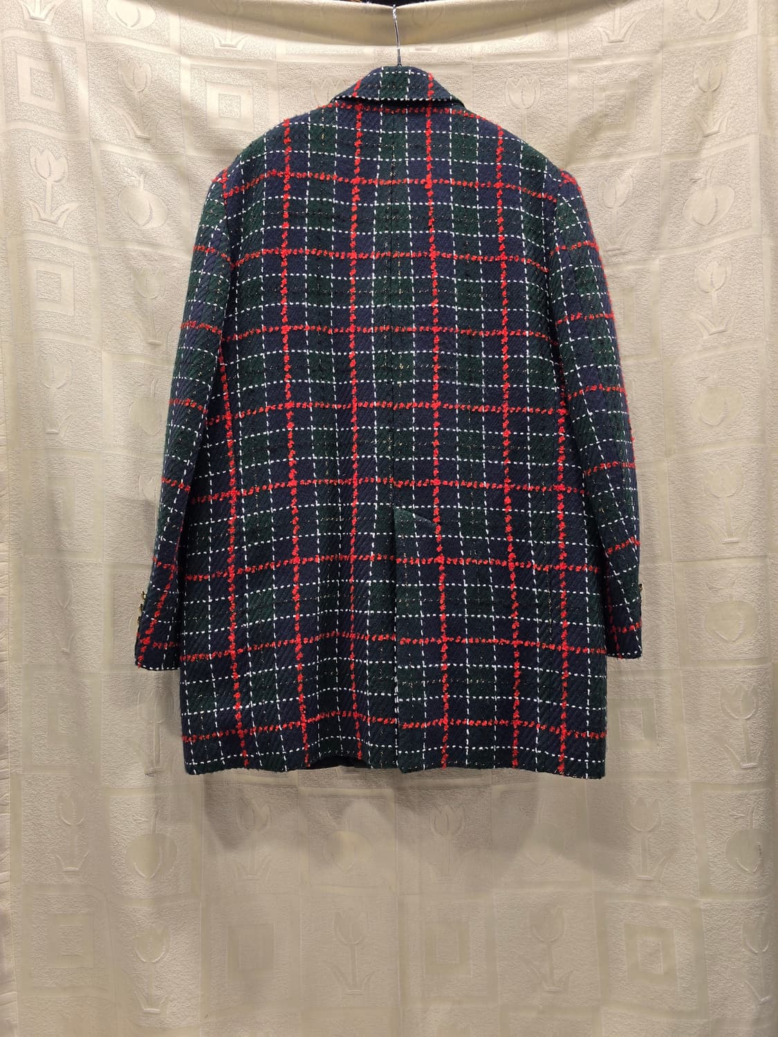 자라 ZARA 트위드 체크 더블 블레이저 자켓 L(77) 상품이미지5