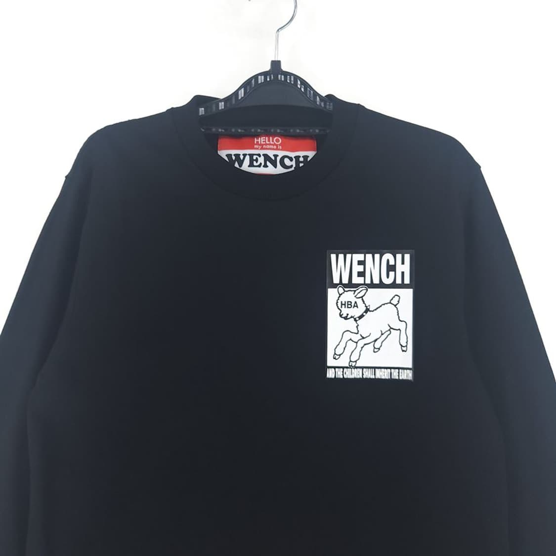 [M]후드바이에어 블랙 WENCH 라운드 티셔츠 상품이미지2