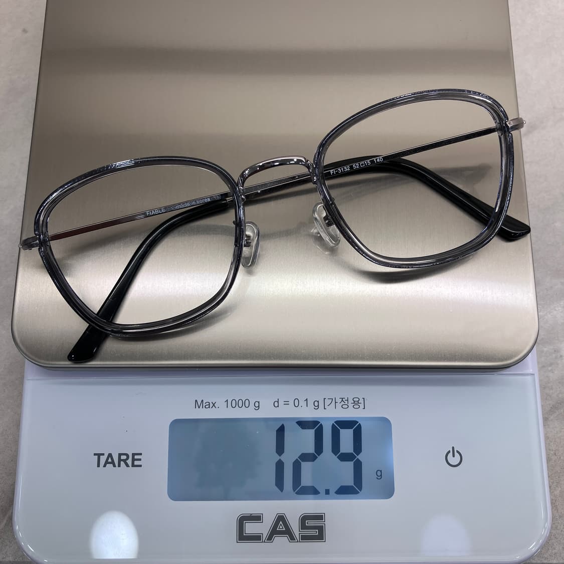 C57 PBL 그레이 실버 솔텍스 웰링턴 메탈테 안경 상품이미지8