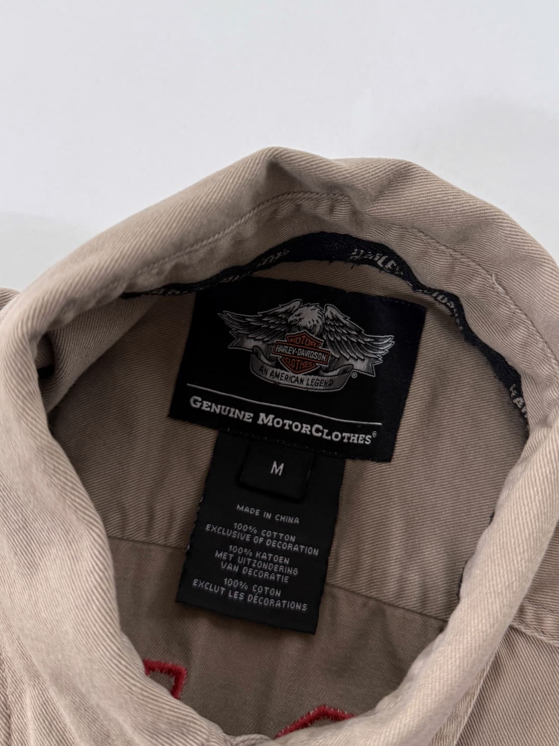 할리데이비슨 코튼 트윌 지수 빅로고 워크 셔츠 상품이미지6