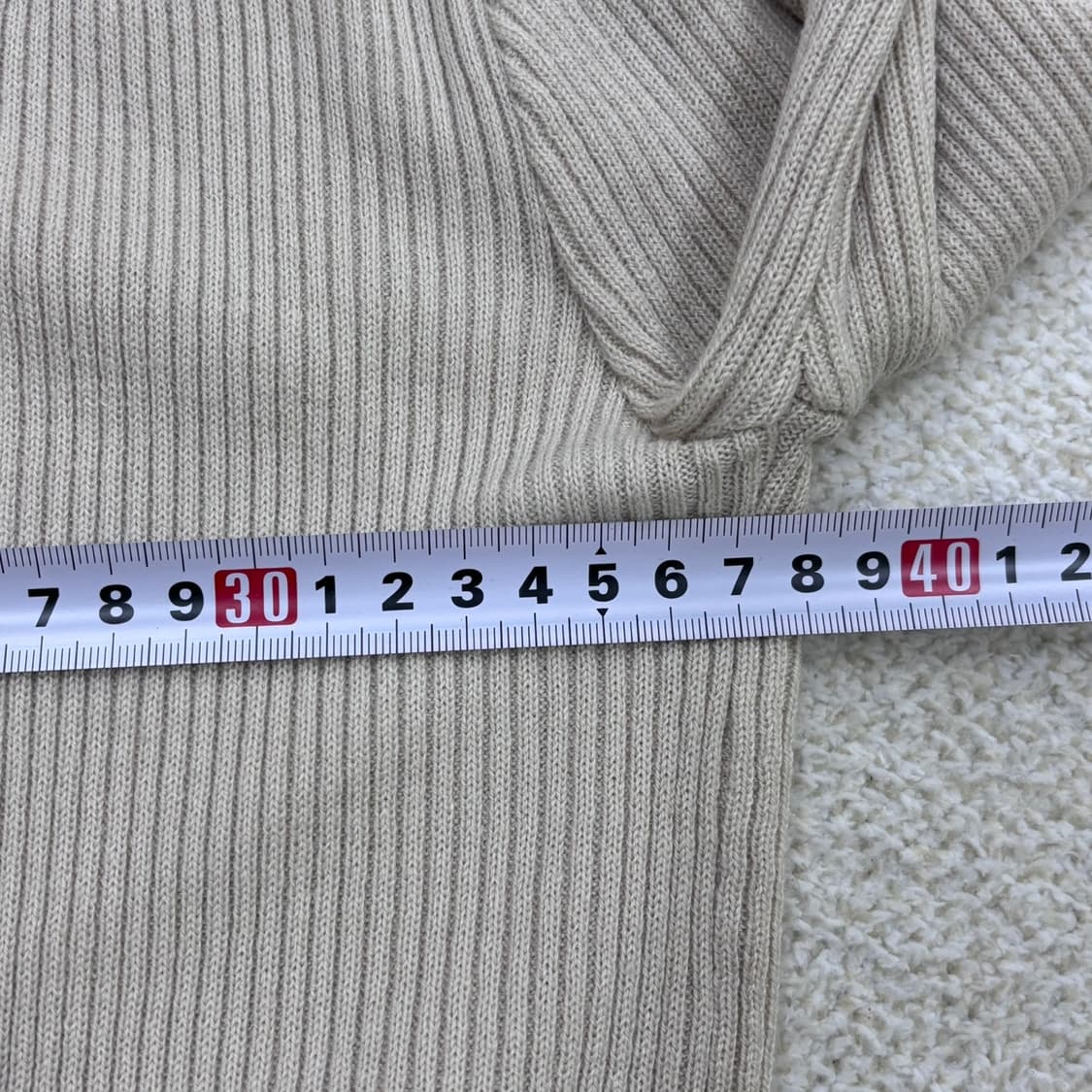실측확인 빈티지 여성 골지 니트 0319E 상품이미지5