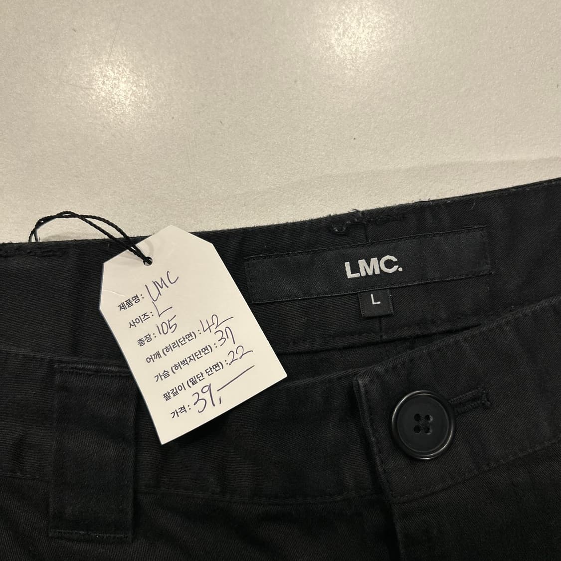 [L] LMC 유틸리티 블랙 카고 바지 A991 상품이미지6