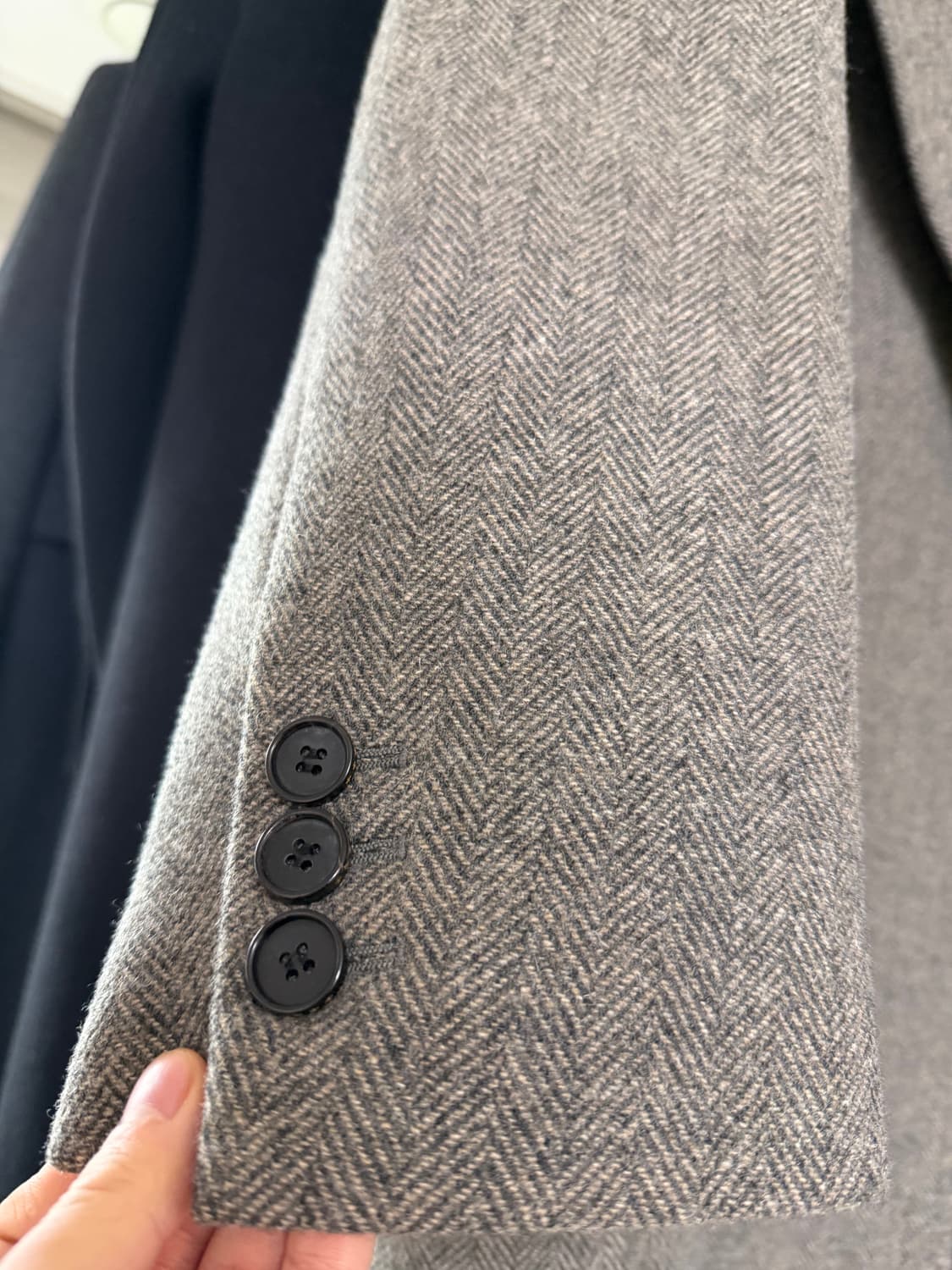 토니웩 23FW 헤링본 더블 코트 판매합니다 상품이미지2