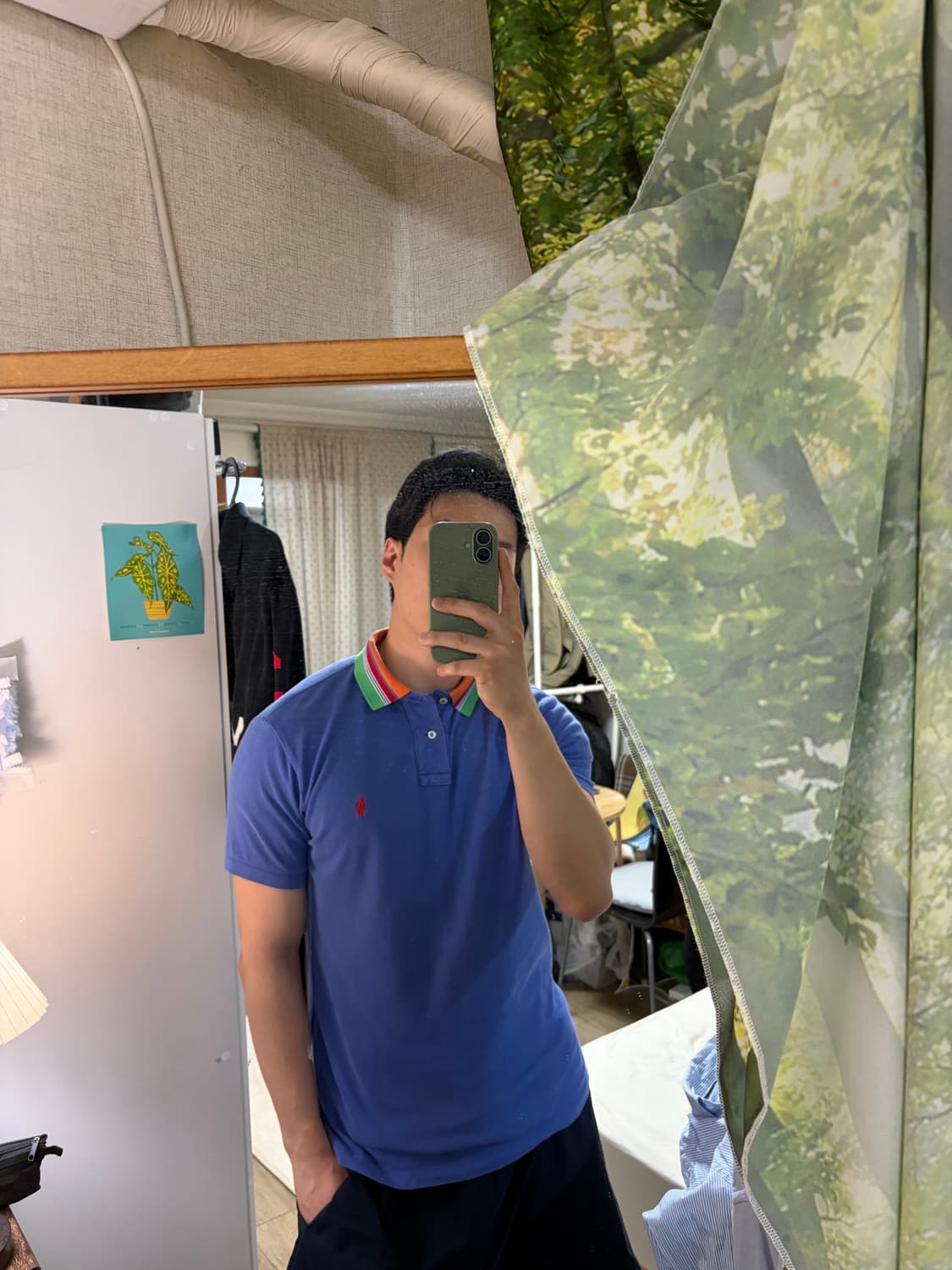 L) 폴로 랄프로렌 반팔 카라티 pk티 블루 상품이미지3