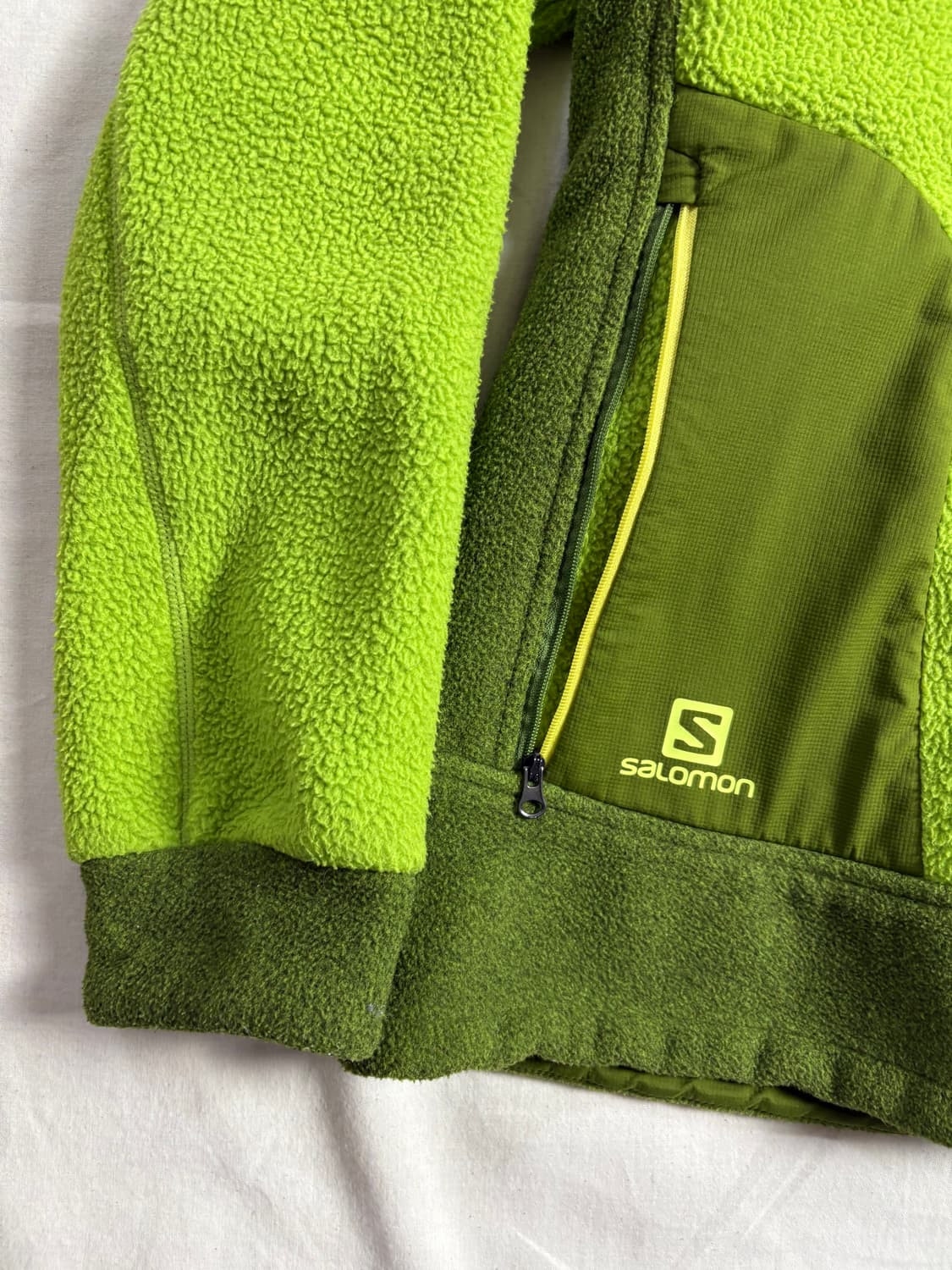 Salomon 살로몬 라임그린 플리스 자켓 95 상품이미지4