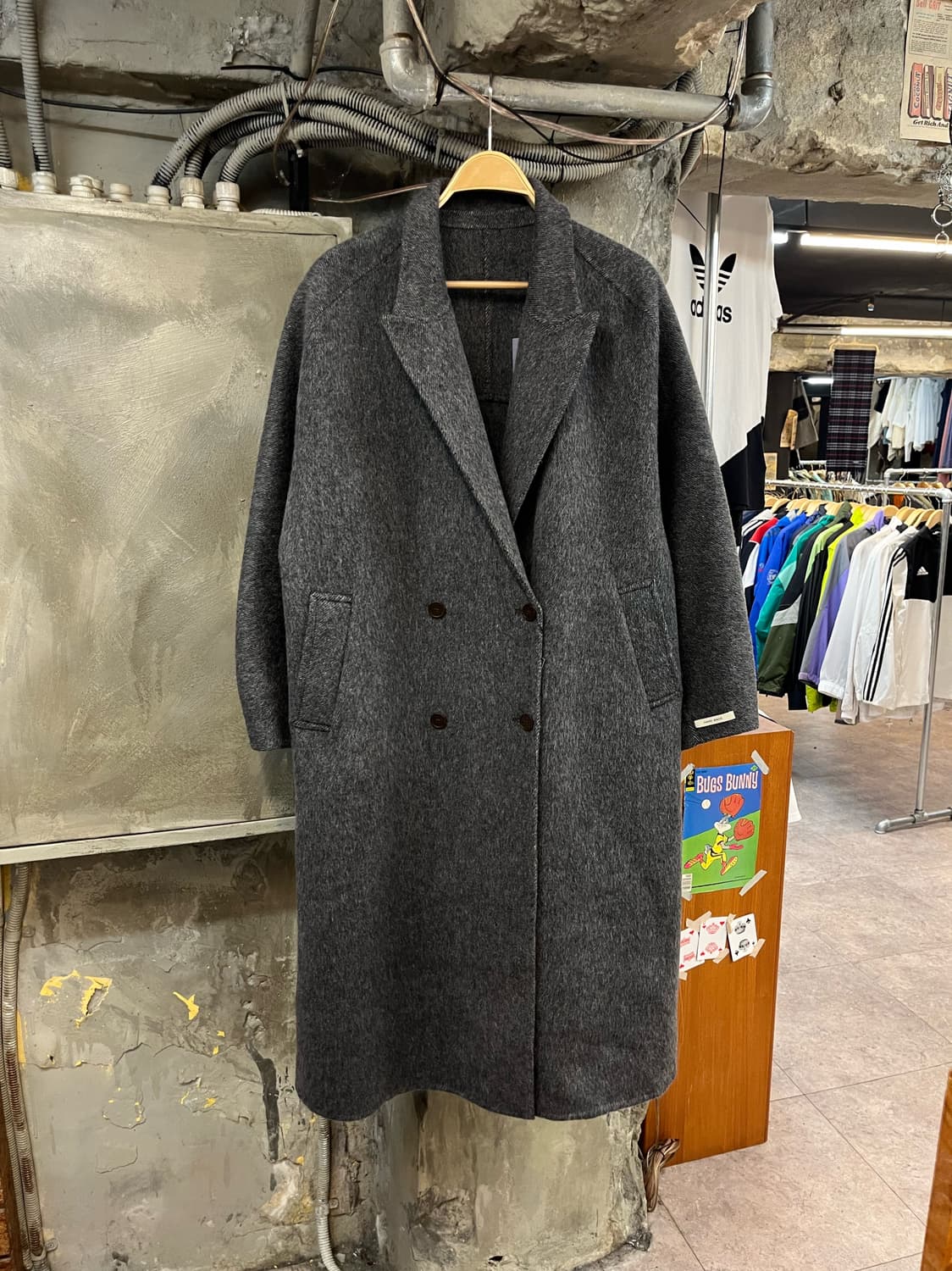 빈티지 울 롱코트 딥그레이 #csz2883 상품이미지1