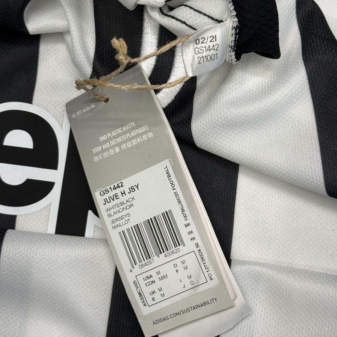 M 새상품 아디다스 20-21 유벤투스 홈 키엘리니 싸인 유니폼 상품이미지5