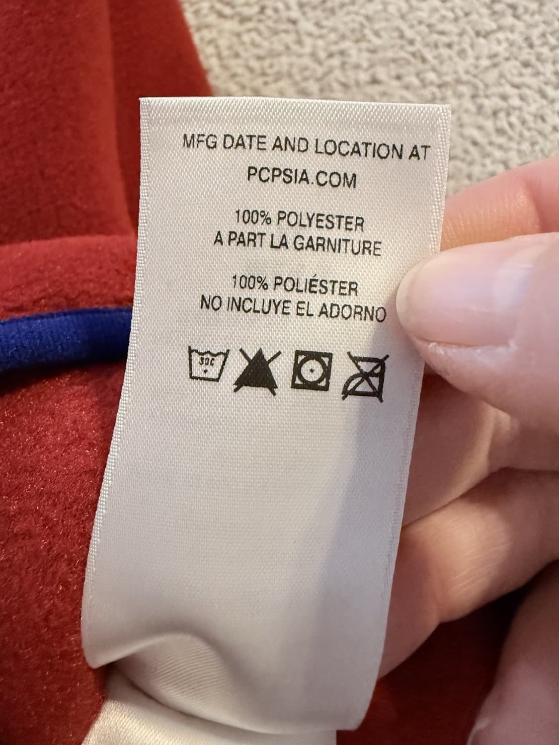 15FW 파타고니아 신칠라 스냅-T 레드/블루 상품이미지7