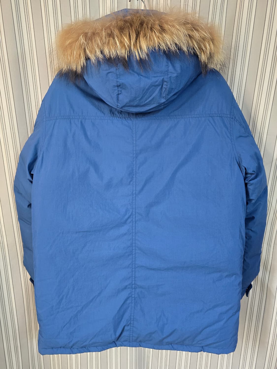 (110) 블랙야크 남성 블루 퍼 후드 구스다운 패딩 점퍼 상품이미지2