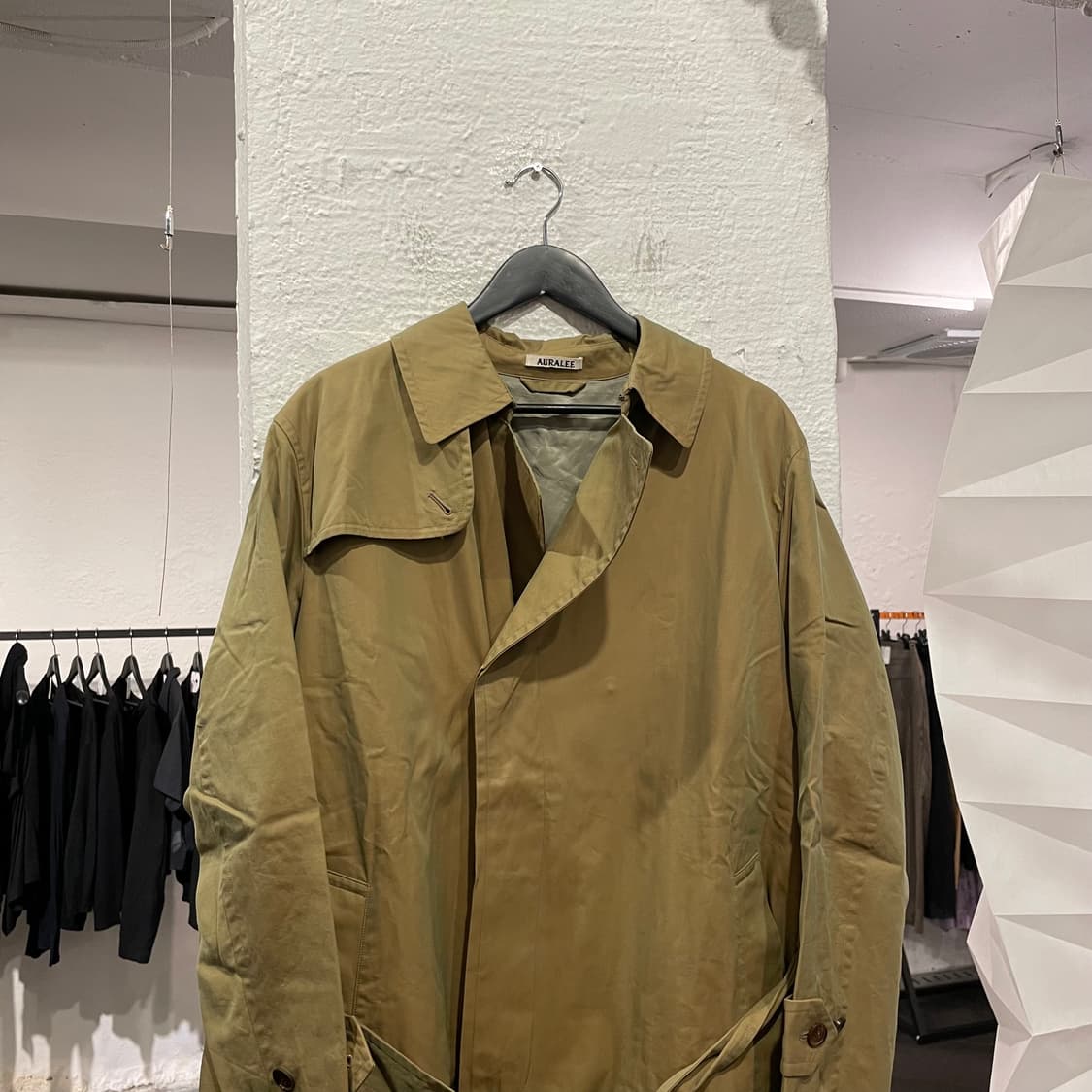 오라리 히든버튼 트렌치 코트 상품이미지2