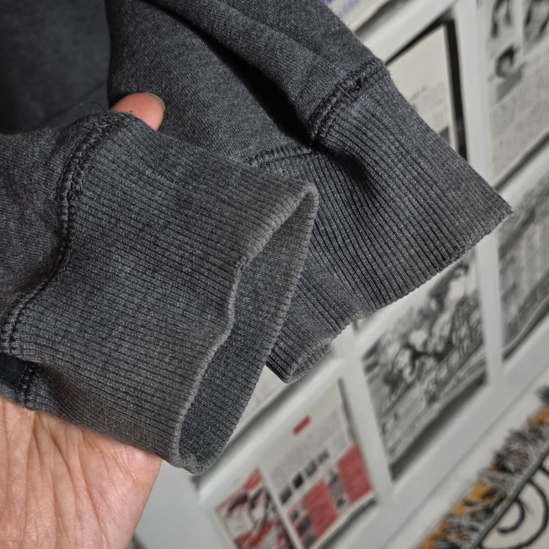 아디다스 차콜 블랙 삼선 후드집업 상품이미지8