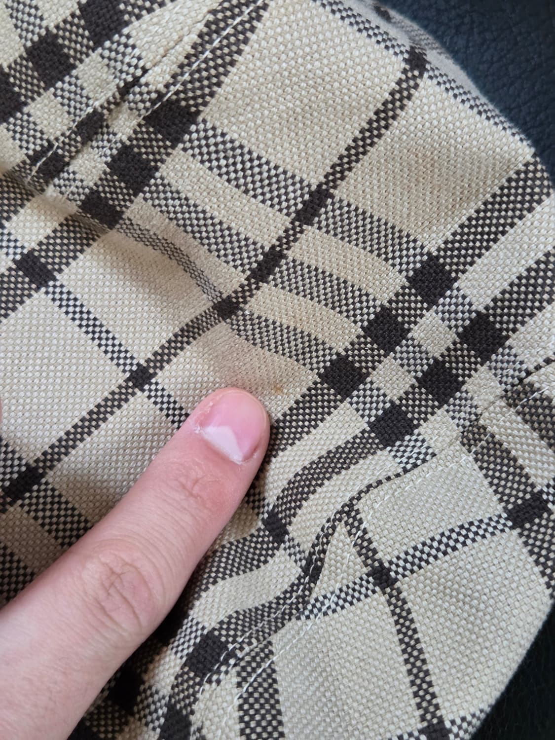 (정품) [버버리] 블루라벨 베이지 노바체크 헌팅캡 | 00087 상품이미지9