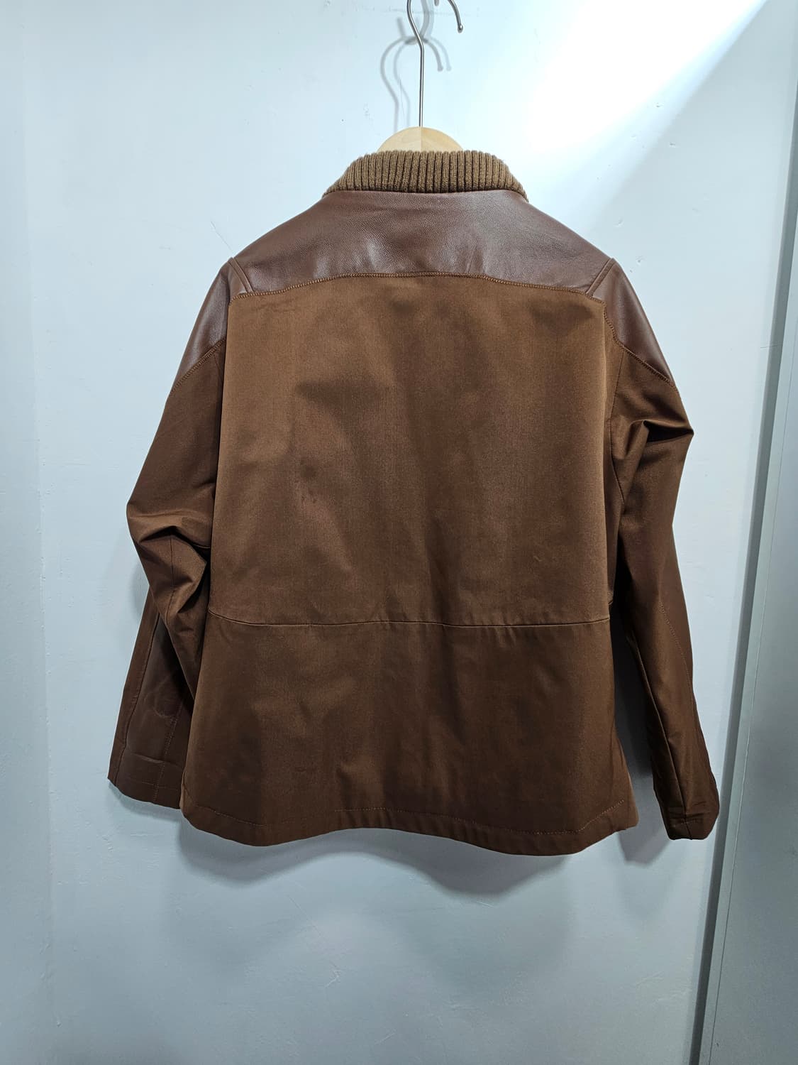 브라운 양가죽 봄버 자켓 상품이미지9