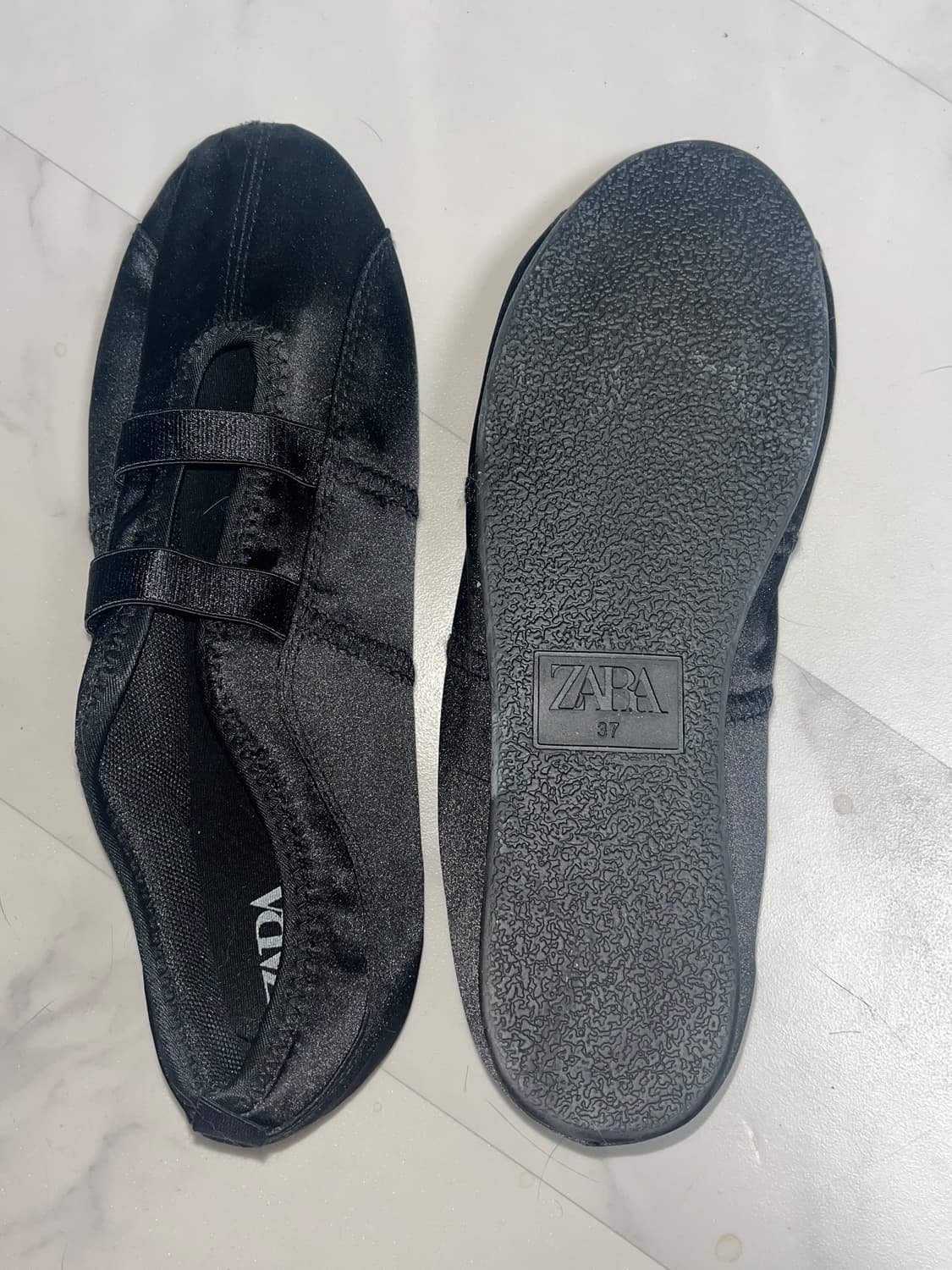 자라 새틴 스포츠 발레리나 플렛슈즈 상품이미지4