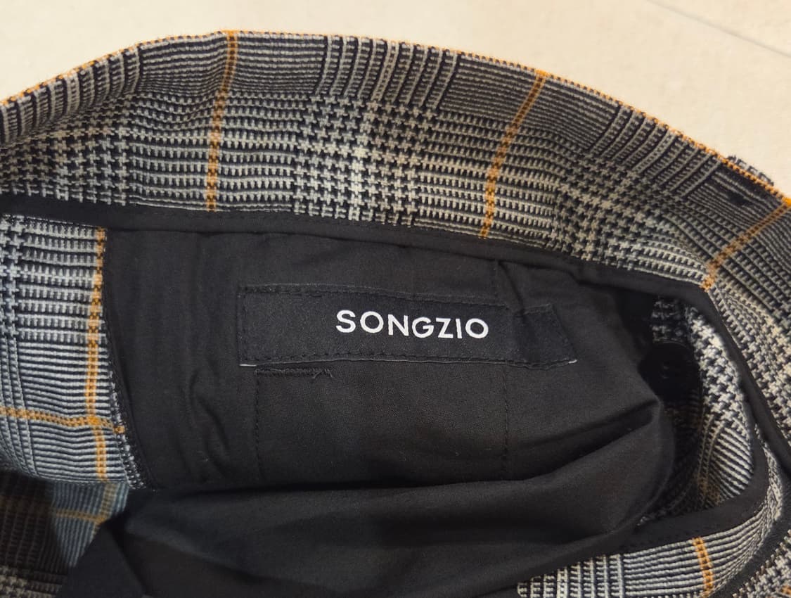 송지오 남성 체크 바지 90사이즈. 새상품 상품이미지6