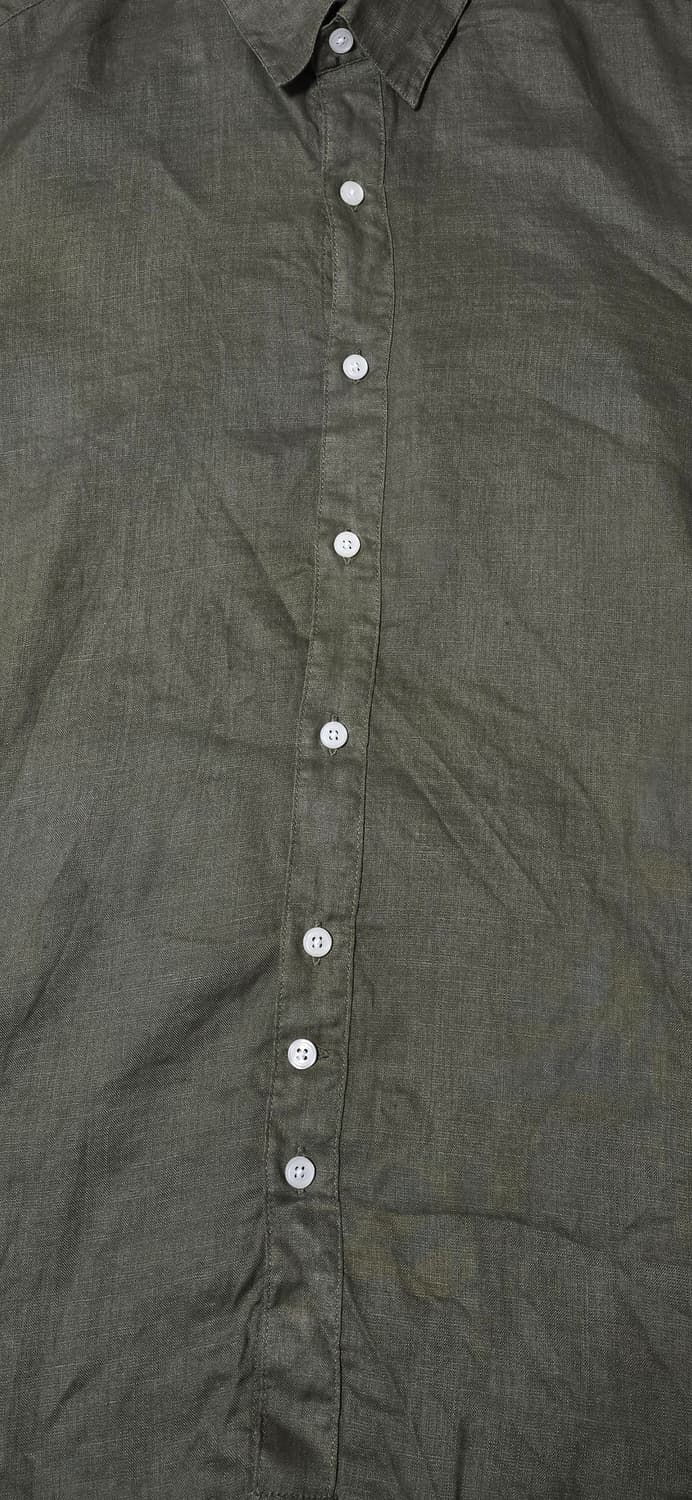 Martyn Bal 린넨 셔츠 카키 100 상품이미지5