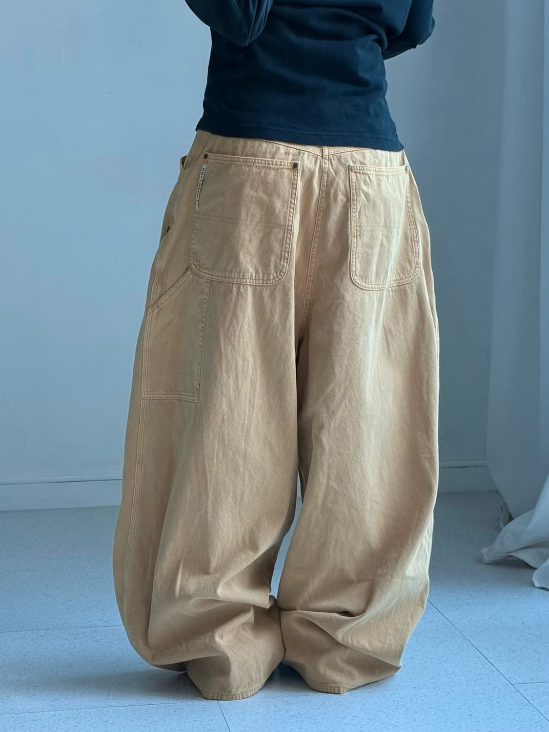 오오티 베이지 벌룬 카펜터 상품이미지4