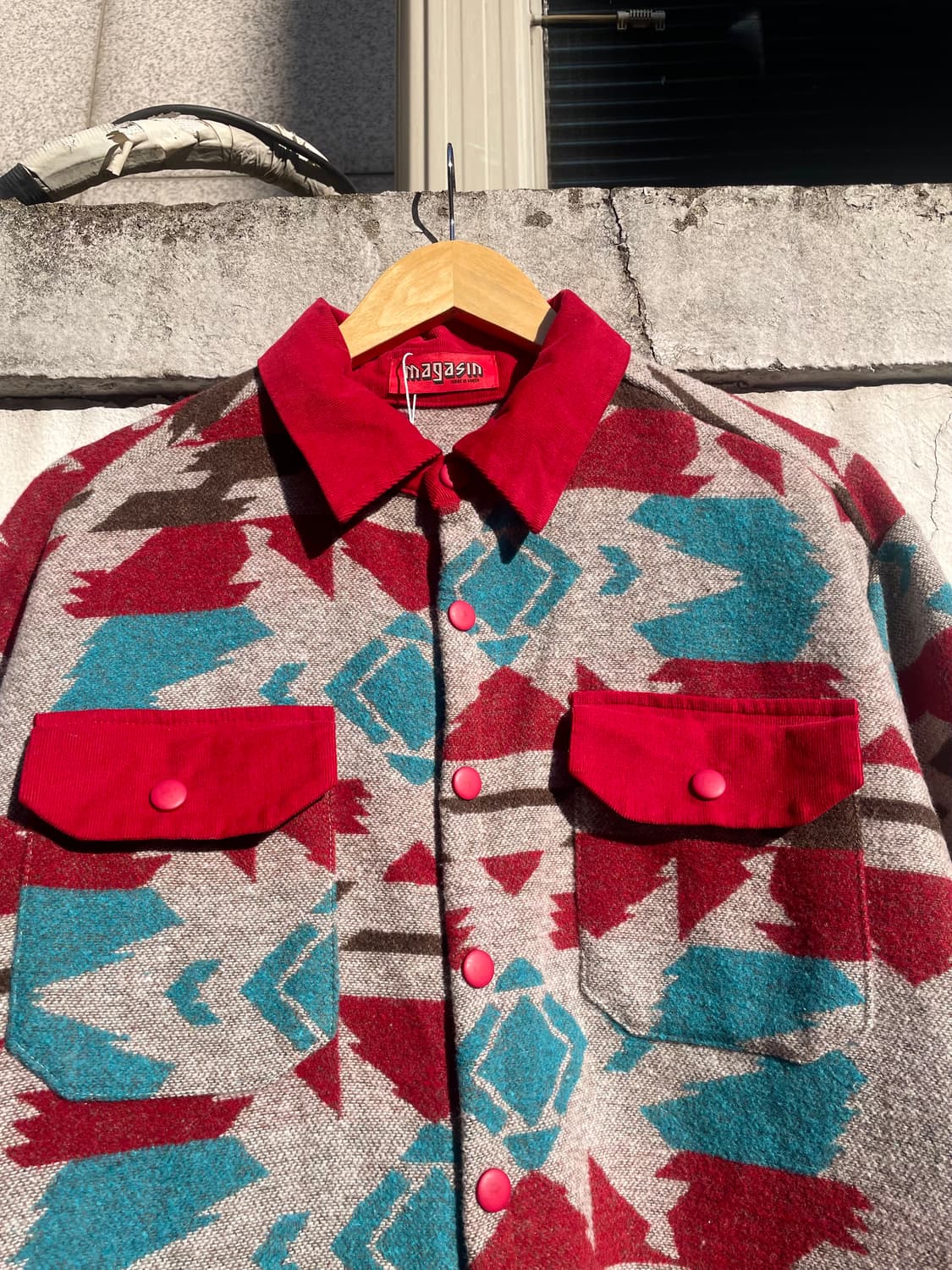 Navajo Pattern Flannel Shirt 상품이미지3