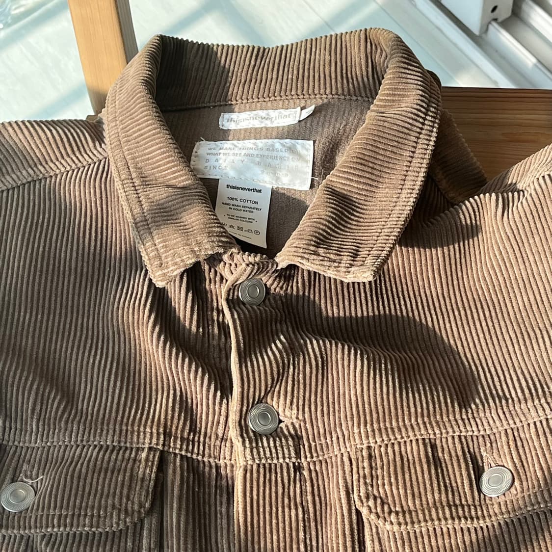 디스이즈네버댓 코듀로이 레터링 트러커 m 상품이미지9