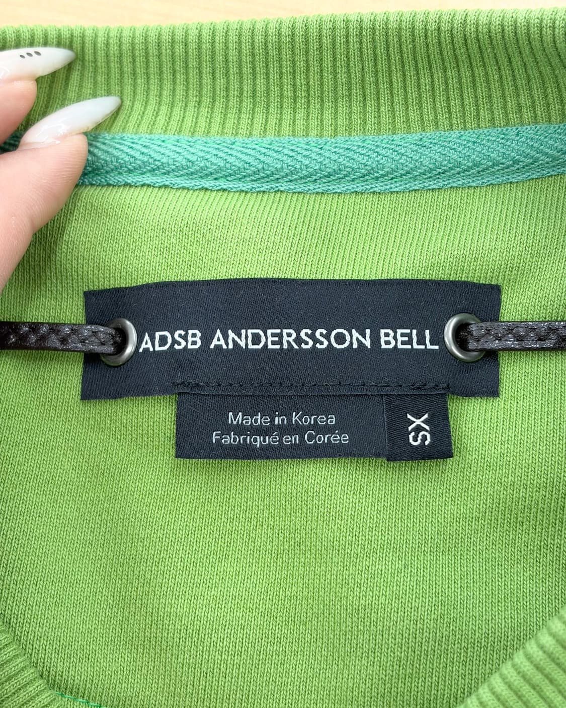 앤더슨벨 그린 크레이지 플라워 크롭 긴팔 티셔츠  상품이미지7