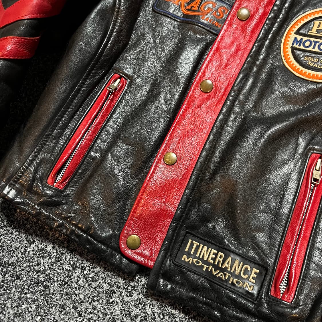 빈티지 라이더 레더 자켓 우먼즈  상품이미지4