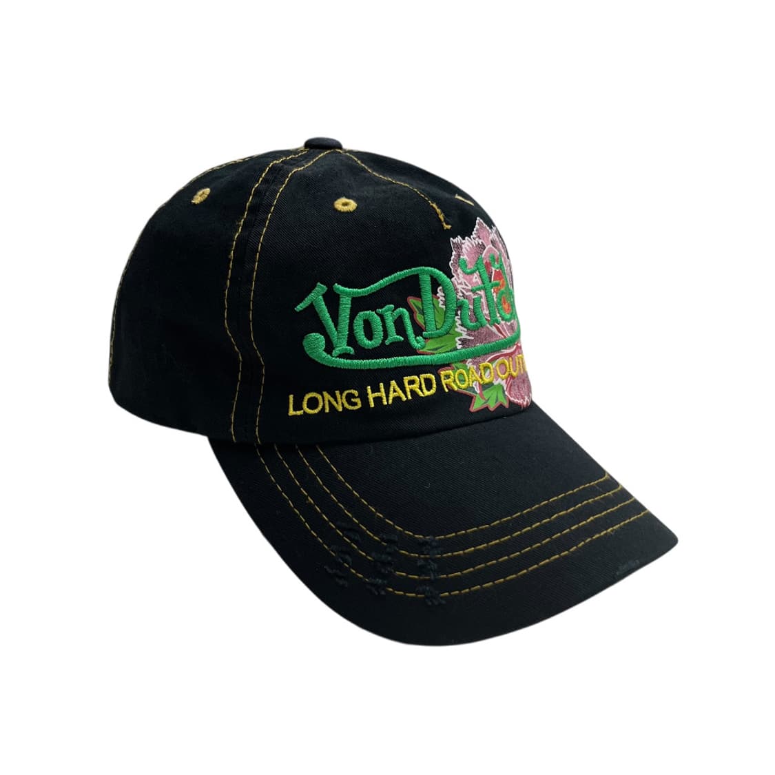 본더치 y2k 플라워 펑크맛 블랙 볼캡 상품이미지4