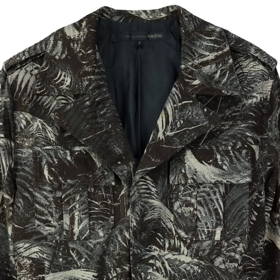 [슈리셀 재팬] 빈티지 패턴 크롭 밀리터리 자켓 M19999 상품이미지4