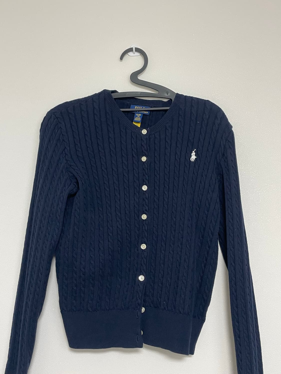 폴로 랄프 로렌 여성용 케이블 니트 가디건 상품이미지2