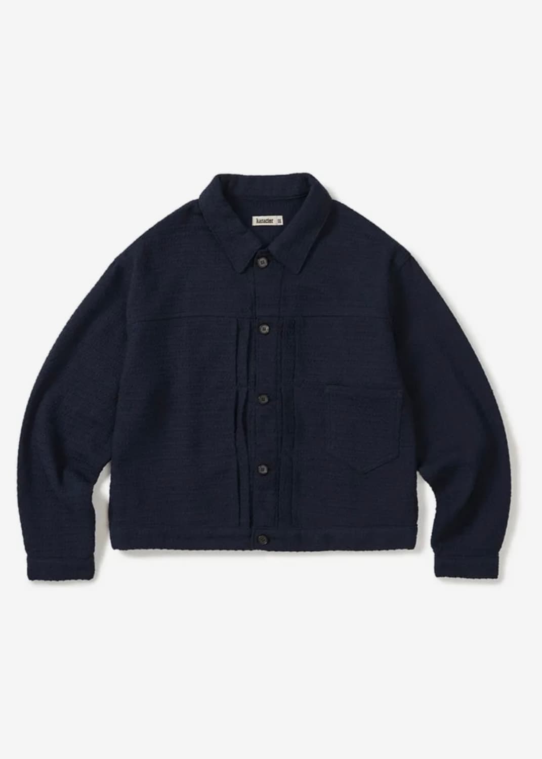 카락터 Weave truker jacket Navy 상품이미지1