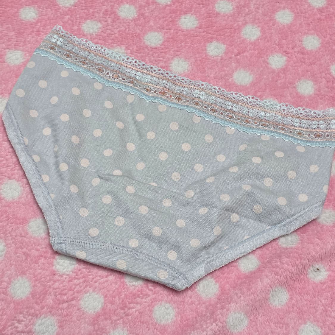 피치존 peach john 일본빈티지 솜사탕맛 도트 레이스 리본팬티 상품이미지2