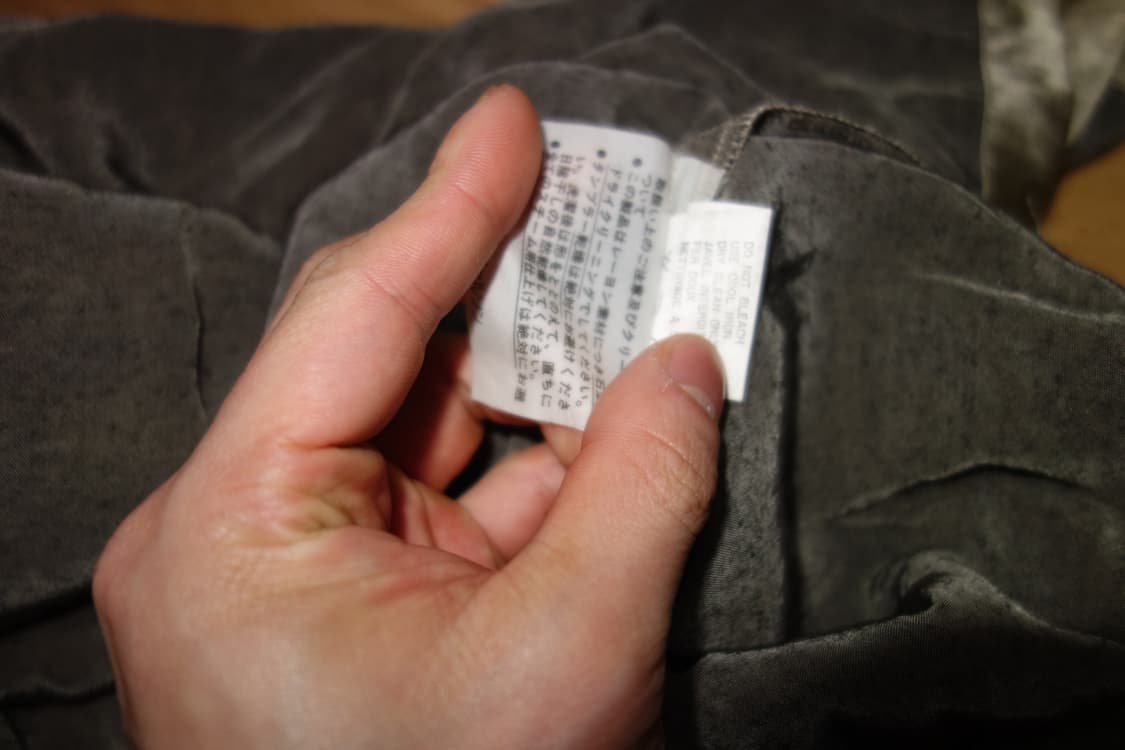 꼼데가르송 아시메트릭 컷 벨벳 슬리브리스 탑 상품이미지5