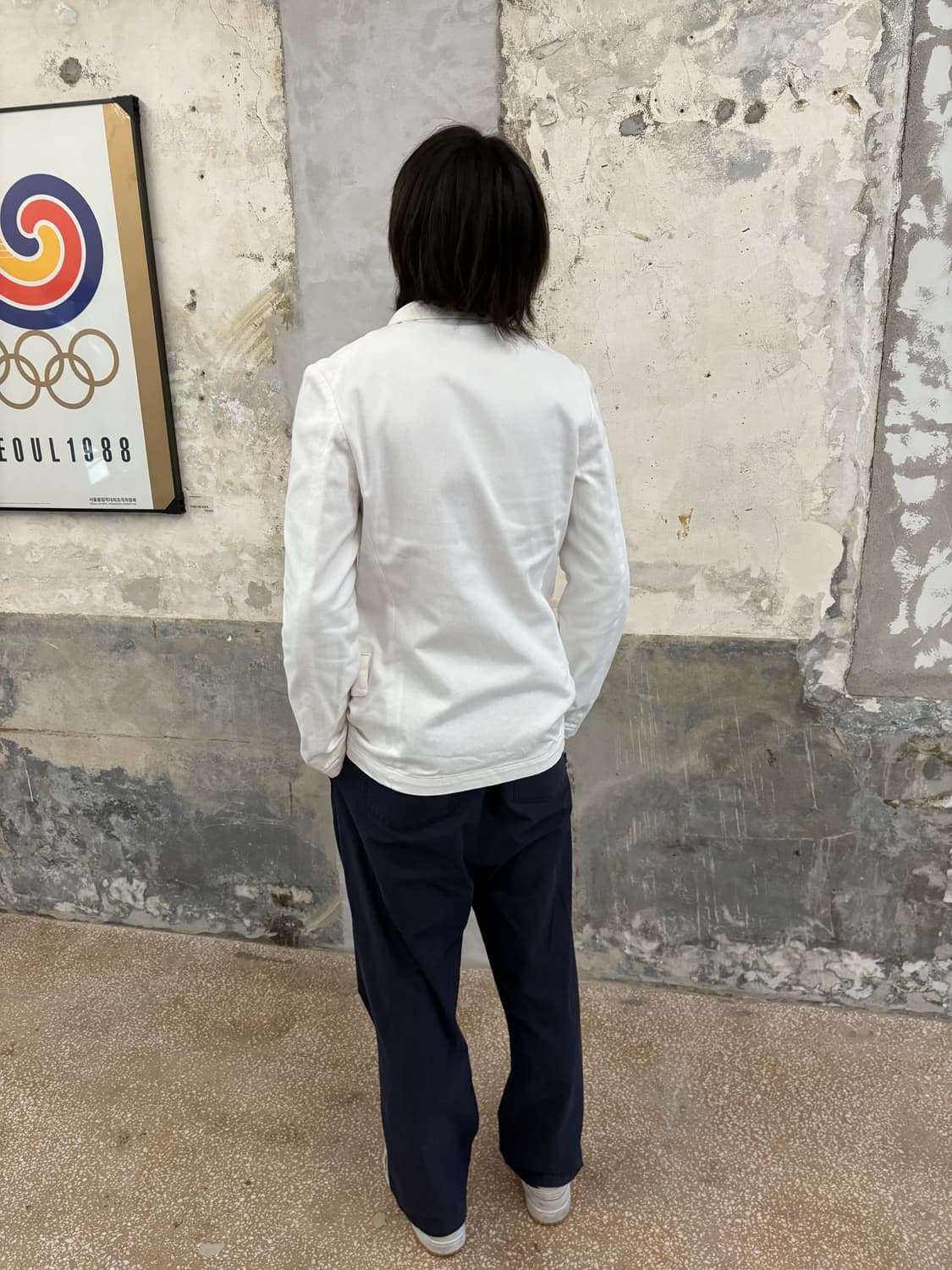 꼼데가르송 옴므플러스 에버그린 화이트 자켓 상품이미지3