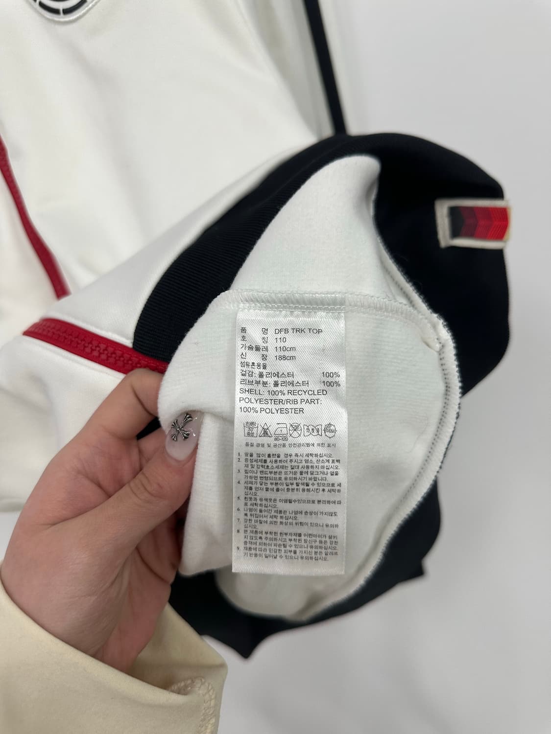 아디다스 화이트 독일 져지 트랙탑 상품이미지3