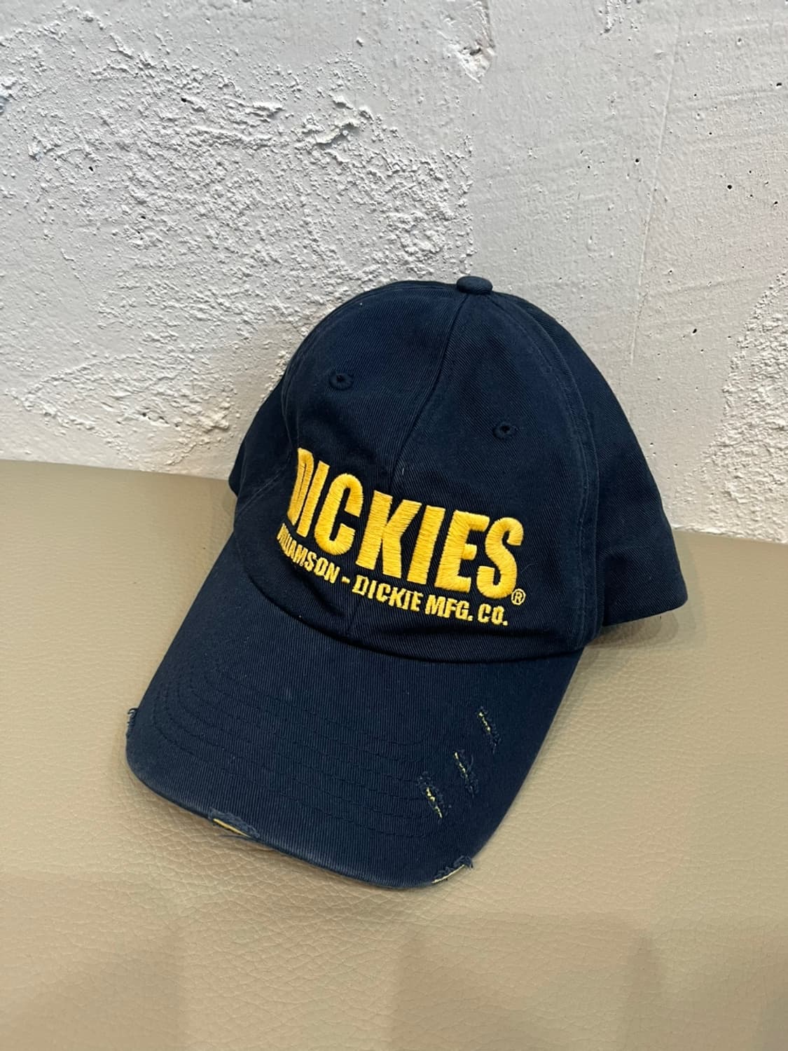 디키즈 데미지 캡 모자 네이비 상품이미지1