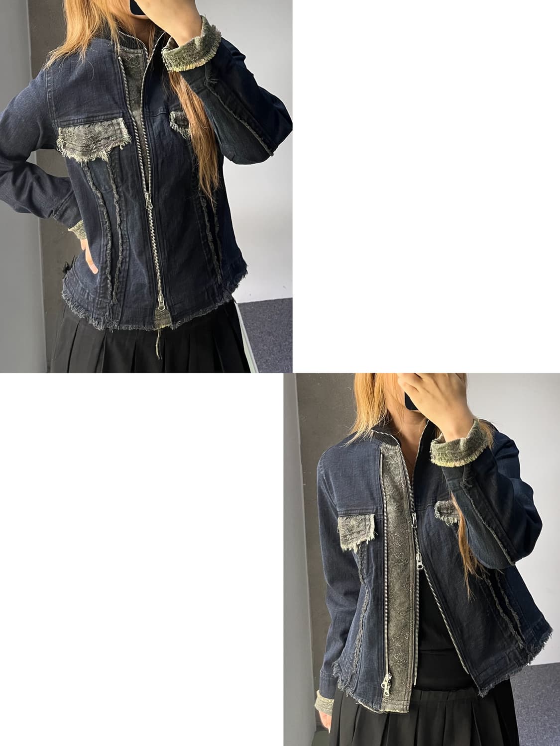 Le-Fluy 데님/자카드 집 자켓 상품이미지3