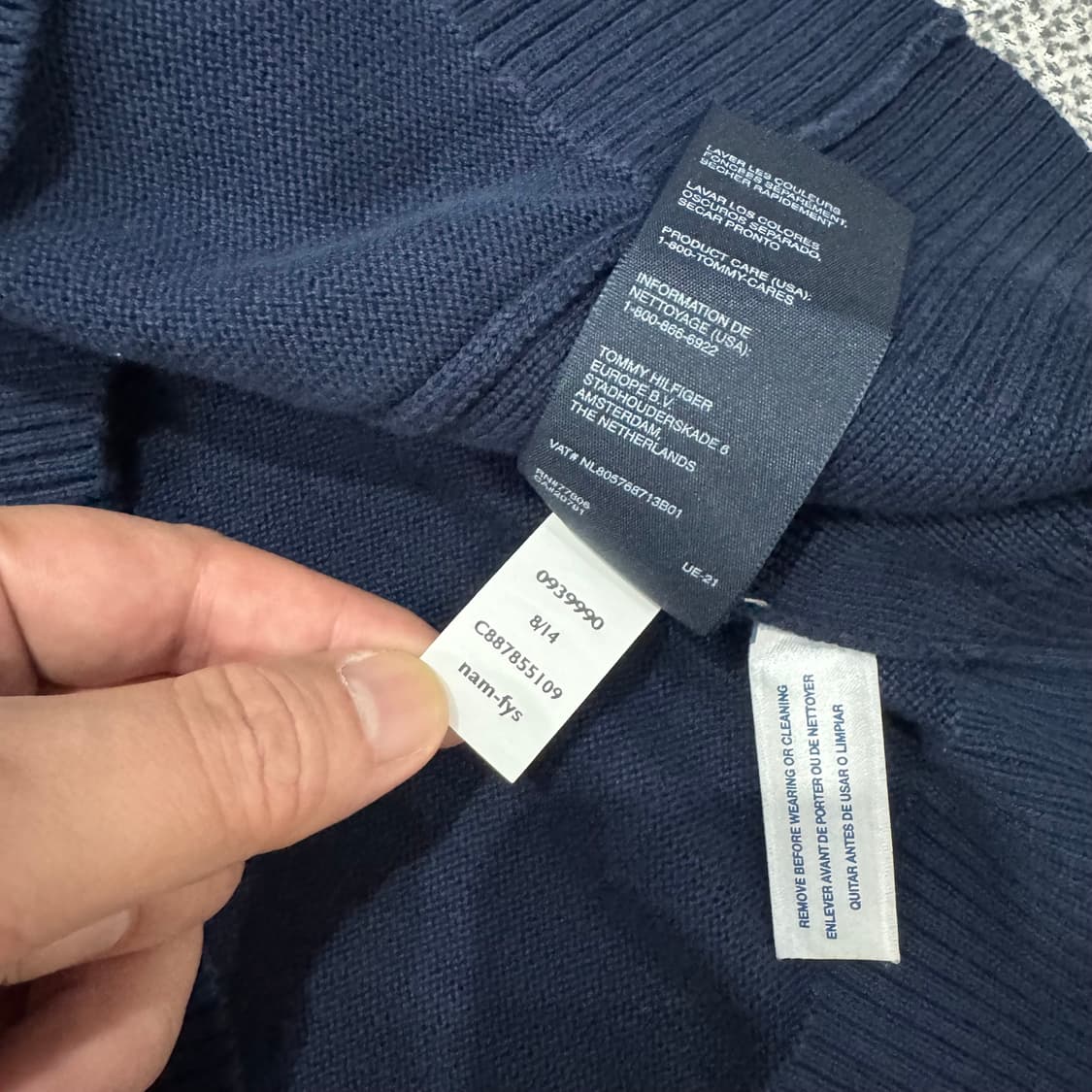 타미힐피거 하프집업 니트 상품이미지5