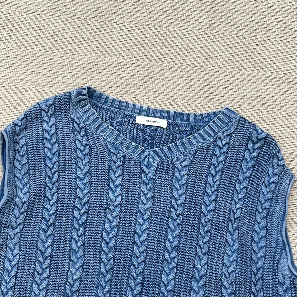 니코앤드 꽈배기 니트 베스트 r2958  상품이미지3