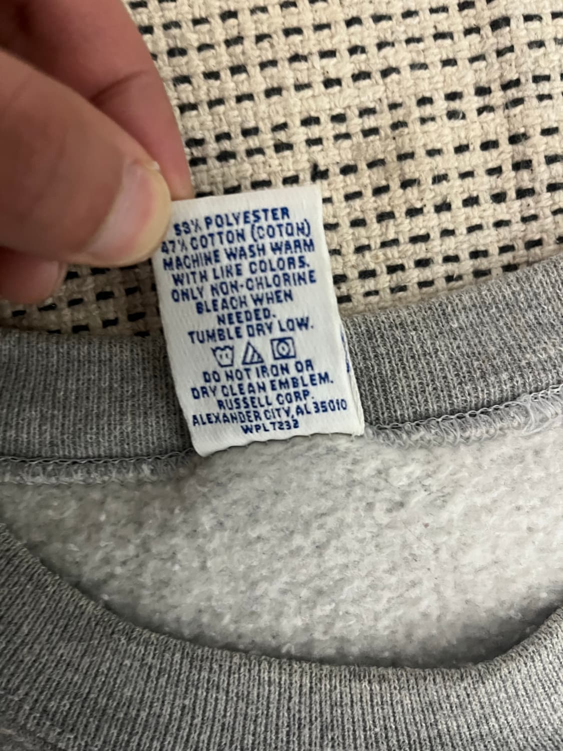 90s 빈티지 러셀 스웻 멜란지 그레이 상품이미지4