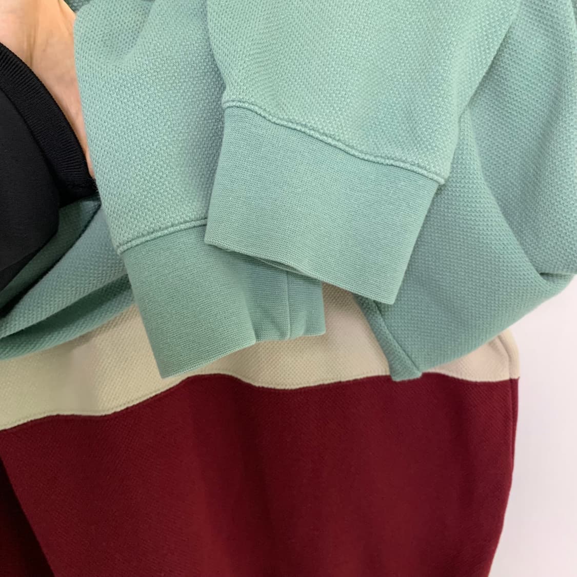 아디다스 민트 배색 코튼 스웻 져지 집업 빈티지 남녀공용 00s 상품이미지9