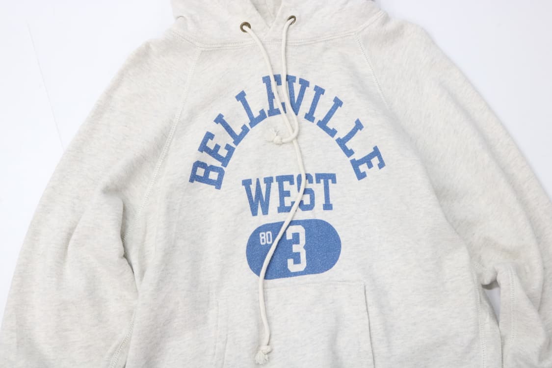 챔피온 빈티지 벨빌 웨스트 아치형 로고 후드 티셔츠 (M) 상품이미지3