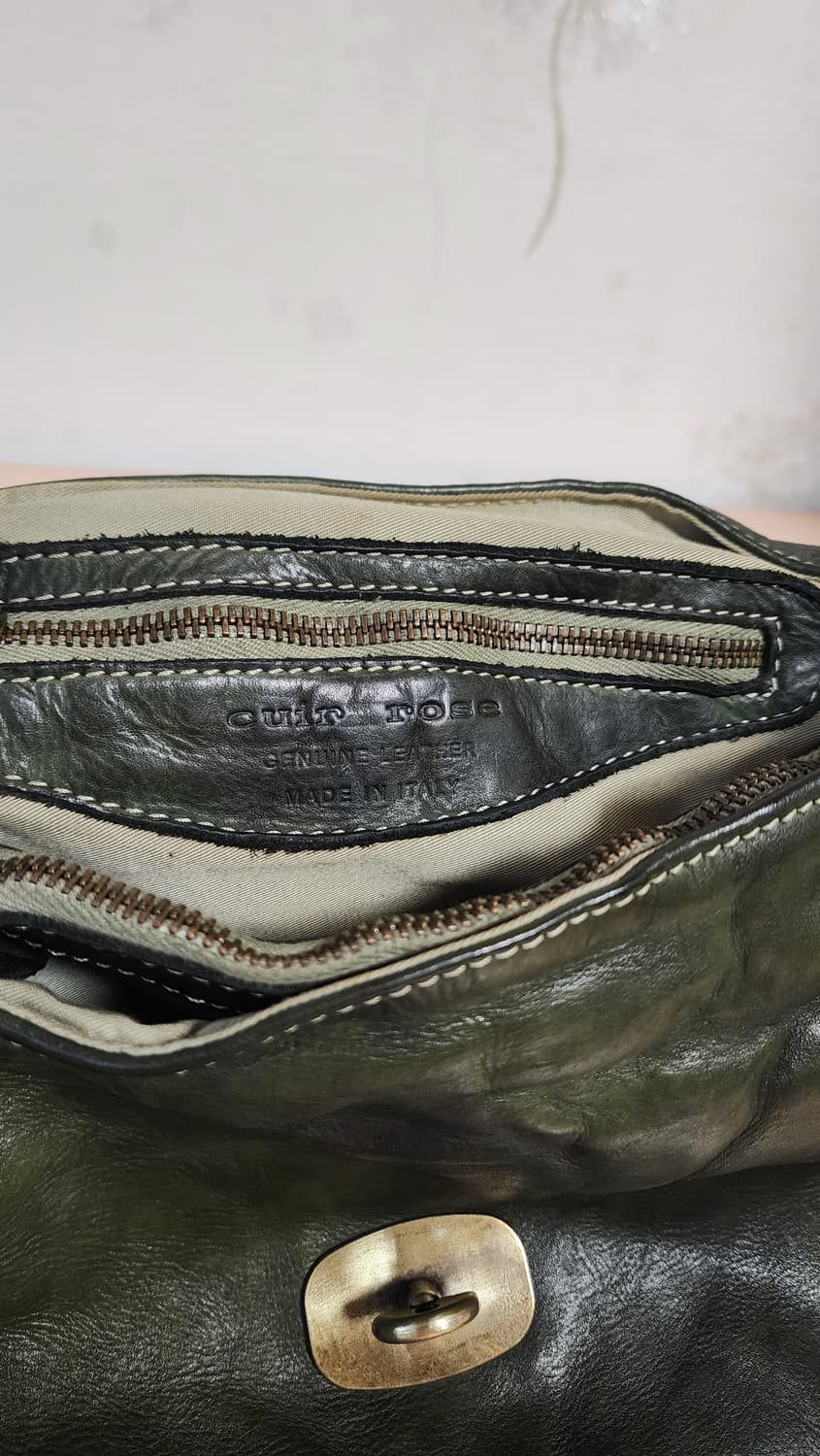 ITALY CUIR ROSE 가죽 위빙 숄더백 상품이미지8