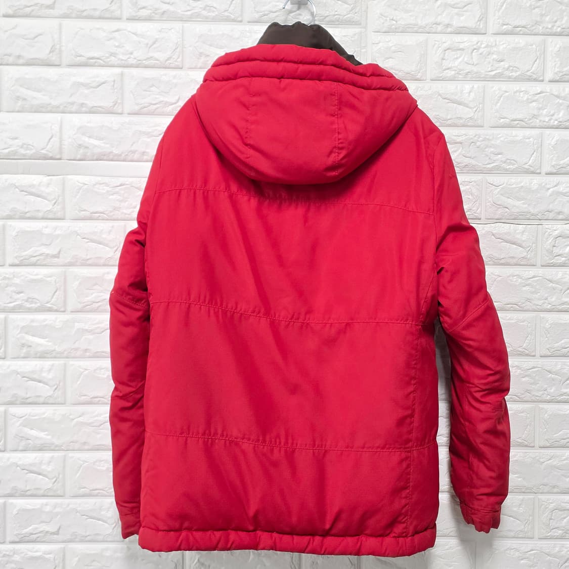 택포// 게스 빨간색 다운패딩 M 상품이미지4