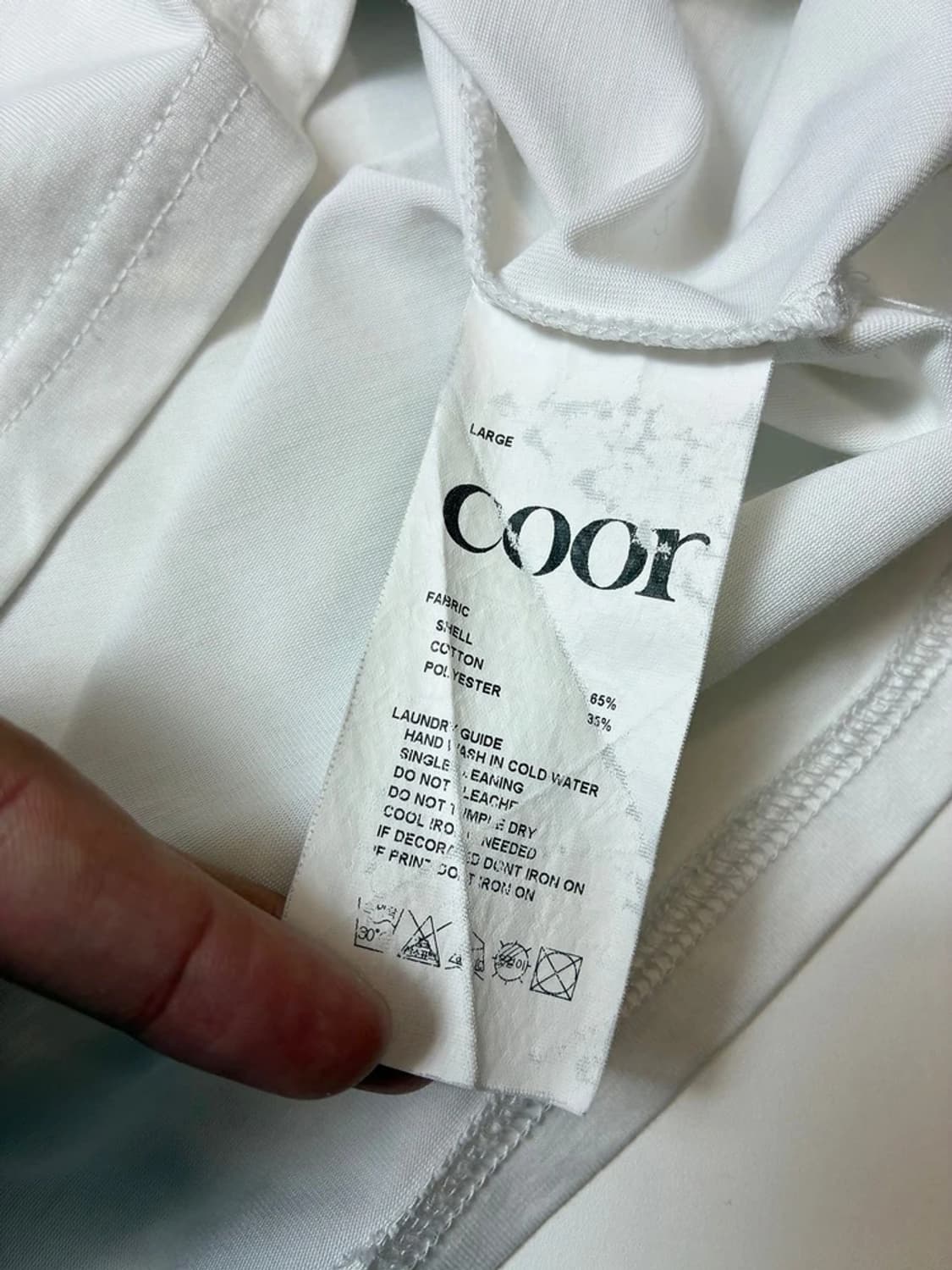 쿠어 Coor 23SS 베이직 반팔 티셔츠 PN9593 상품이미지6