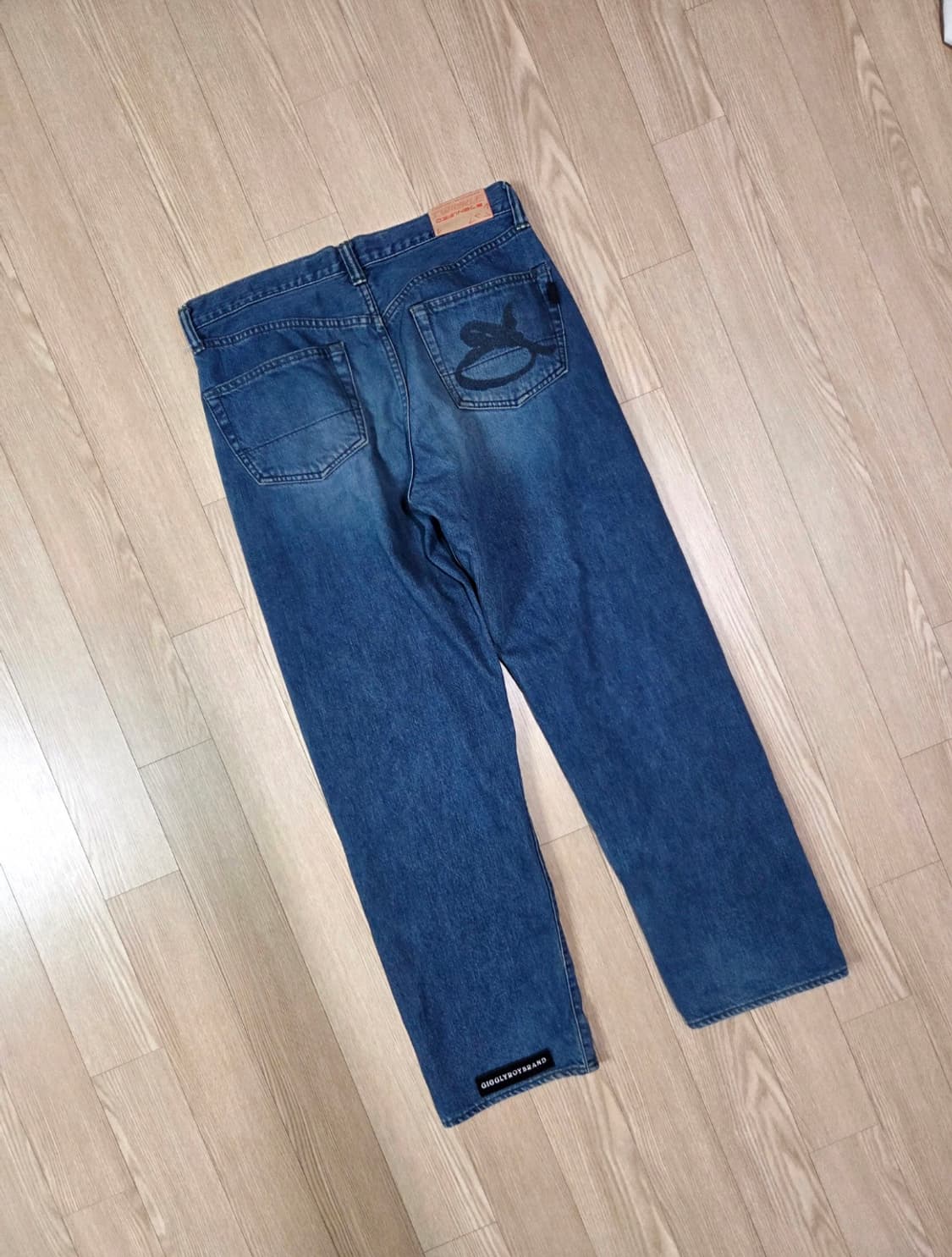 기글리로리 체위 와펜 레귤러 데님 팬츠 상품이미지5