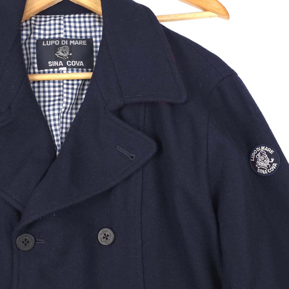 시나코바 더블버튼 울 자켓 네이비 (L) 상품이미지3