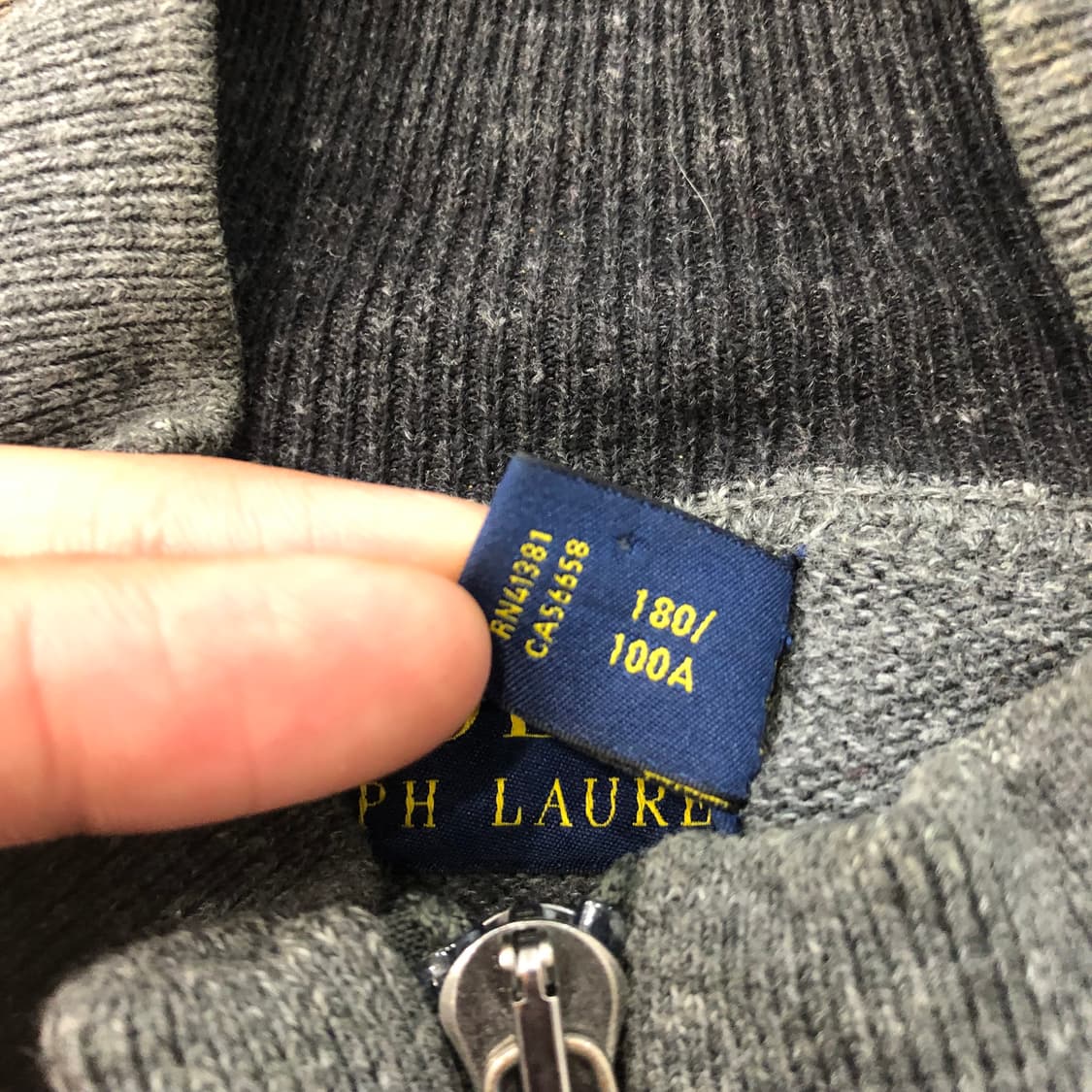 L 폴로 랄프로렌 그레이 니트집업 상품이미지6