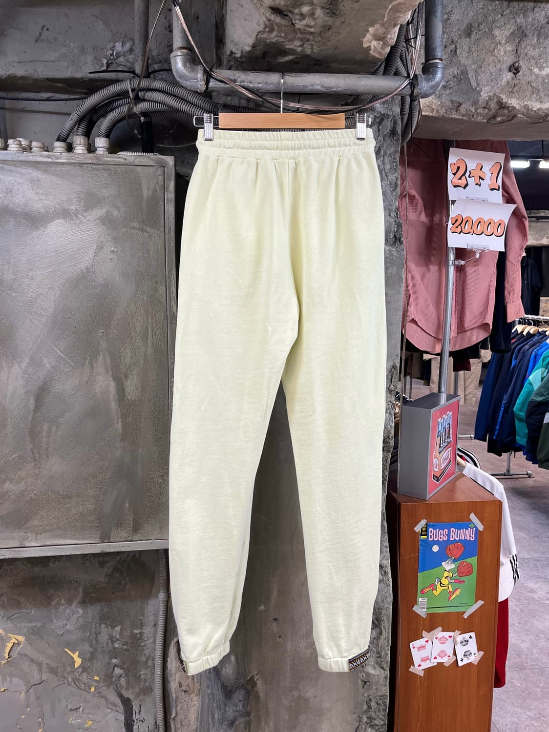 스투시 밴딩 조거 팬츠 라임 XS #csz2967 상품이미지2